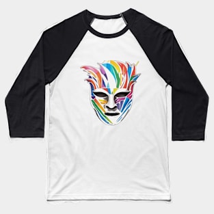 Mask Rainbow Shadow Silhouette Anime Style Collection No. 339 Baseball T-Shirt